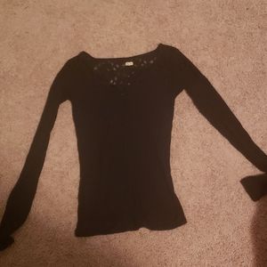 Hollister Navy Blouse with Detail Back